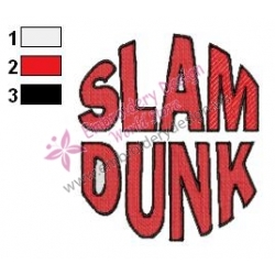 Slam Dunk Logo Embroidery Design 04